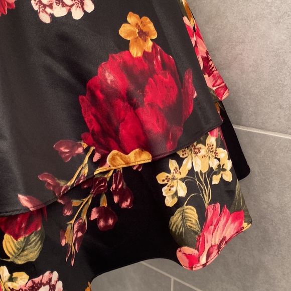 Blondie Nites by Stacy Sklar Black Floral Mini Dress - Picture 7 of 10